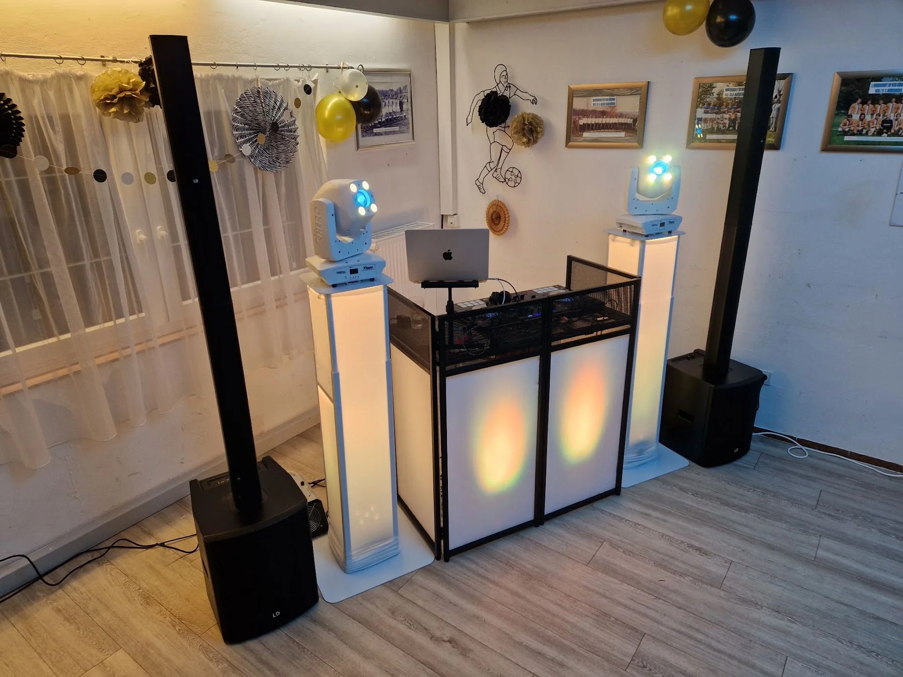 Ton- und Lichtsetup vor der Feier